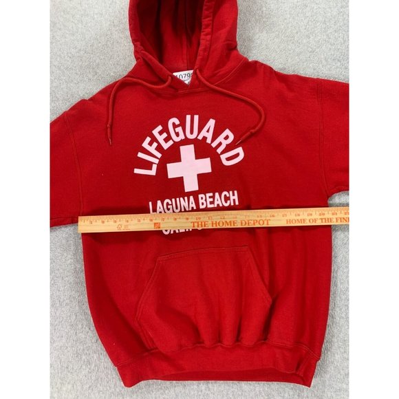 Gildan Red Lifeguard Hoodie - Picture 8 of 12